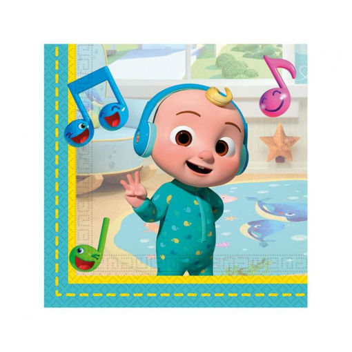 Picture of COCOMELON PAPER NAPKINS 33X33CM - 20 PACK